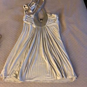 SkY short halter top dress. Small stain